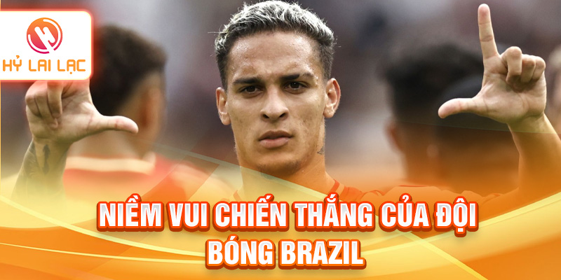 Niềm vui chiến thắng của đội bóng Brazil